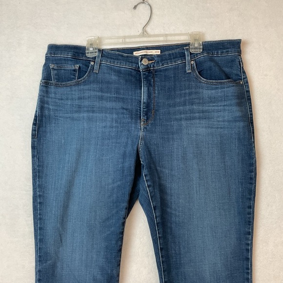 Levis 311 Shaping Skinny Capri Jeans Womens Plus 20W Blue Denim - Picture 2 of 14